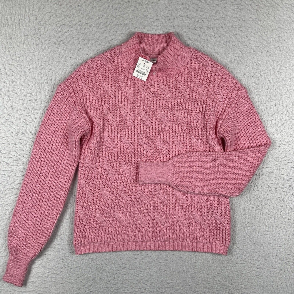 J Crew Sweater Womens XXS Pink Pullover Preppy‎ Academia Career Workwear New